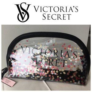 Victoria's Secret Makeup Bag  *NEW WITH TAGS* Clear Bag Cosmetics Travel Bag